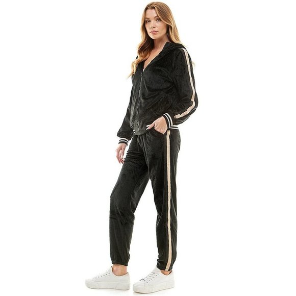 Hoodies Tracksuit Set Woman Comfortable Breathable Set - Picture 5 of 9